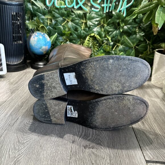 Frye Melissa Button 2 Brown Leather Knee High Riding Boots Equestrian Women 9 B - Picture 10 of 12